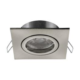 Recessed Spotlight "Tedo Pro" square 50W nickel-matt IP20