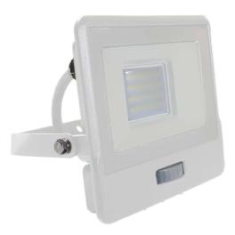 Reflector led smd 20w 6400k ip65 cu senzor miscare - alb