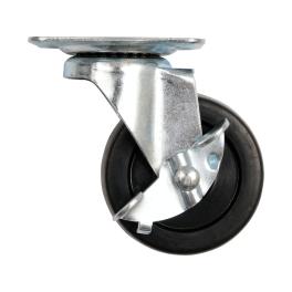 ROATĂ PIVOTANTĂ CU FRÂNĂ,POLIPROPILENĂ, 50MM
