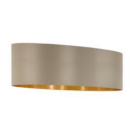 Shade for Pendant luminaire "Pasteri Pro" 2x60W taupe/gold