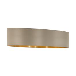 Shade for Pendant luminaire "Pasteri Pro" 2x60W taupe/gold