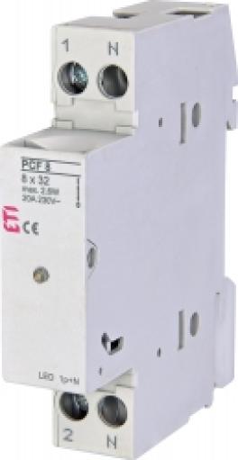 Siguranță pcf 8 1p+n led