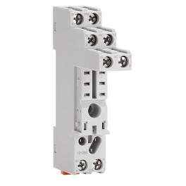 Soclu cu şuruburi, borne dispuse logic, relee RXT 2 poli
