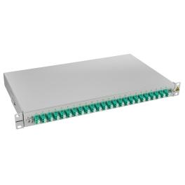 Splicebox FO, 48 Fibre, LC, 50/125µm OM3, 19", 1U, Class C