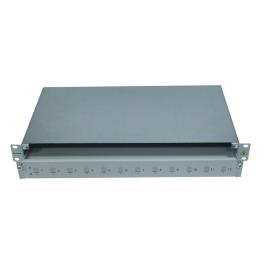 Splicebox gol pentru 12 cuple LC-duplex, 1UV, RAL7035