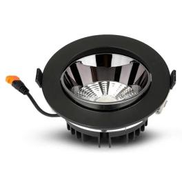 Spot led 10w 4000k alb neutru - negru