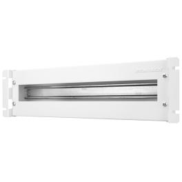 Suport 19“ ap modular,cu plastron şi mască spate,3U,RAL7035