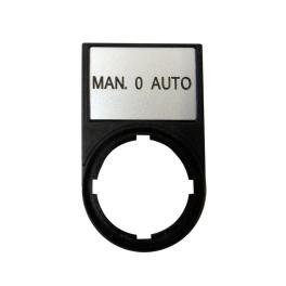 Suport cu placa 30x50mm cu inscriptia MAN 0 AUTO