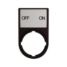 Suport cu placa 30x50mm cu inscriptia OFF ON