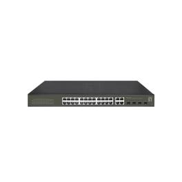 Switch 24xRJ45 1000 (PoE+) + 4xSFP/RJ45 Combo, 19" 380W