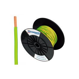 Tambur cu 200m conductor H07V-U 2,5 galben/verde