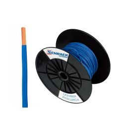 Tambur cu 300m conductor H07V-U 1,5 albastru