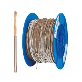 Tambur cu 500m conductor H05V-K 0,5 maro/alb