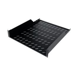 Tavă fixă 19", 2U, 50kg, D550, negru RAL 9005