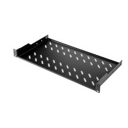 Tavă fixă, 1U, 30 Kg, D250, negru RAL 9005