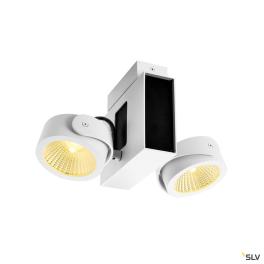 TEC KALU CW, LED Indoor, double, white/black 24° 3000K