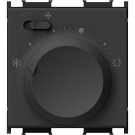 Termostat pentru incălzire/răcire, 5-30°C, 3A, 2M, negru