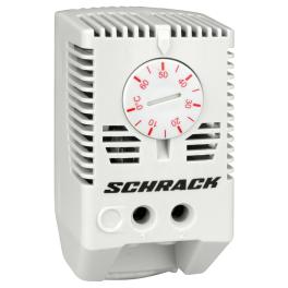 Termostat pentru încălzirea dulapurilor, 1NI, comutator roşu