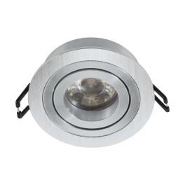 Terni Pro 50W GU10 round aluminium brushed IP20