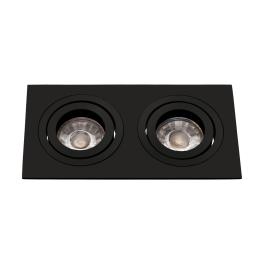 Terni Pro square / 2-fach / swivelling 50W black IP20