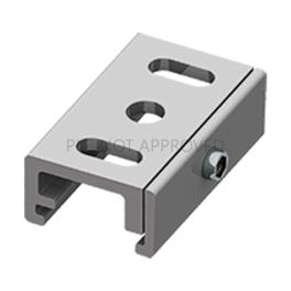 TRACK ON MOUNTING CLIP 3-PHASE TRACK DALI argintiu
