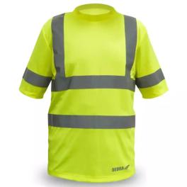 Tricou bărbătesc t-shirt reflectorizant galben, mărime s