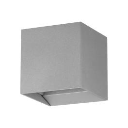 Wall luminaire dir./indirect, 2 x 3,3W 4000K silver IP54