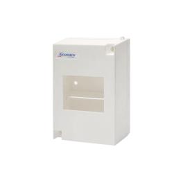 Wall-mounted enclosure 1-row, 4MW, IP30, halogen-free