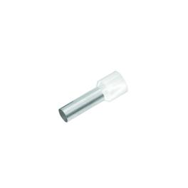 Wire ferrule isolated, 0,5mm², L1=10mm, white
