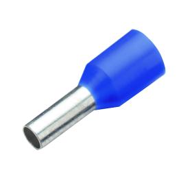 Wire ferrule isolated, 16mm², L1=12mm, blue