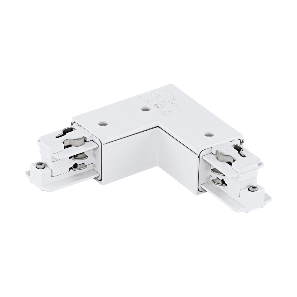 3-phase 90&deg; Connector surface, plastic, inside white