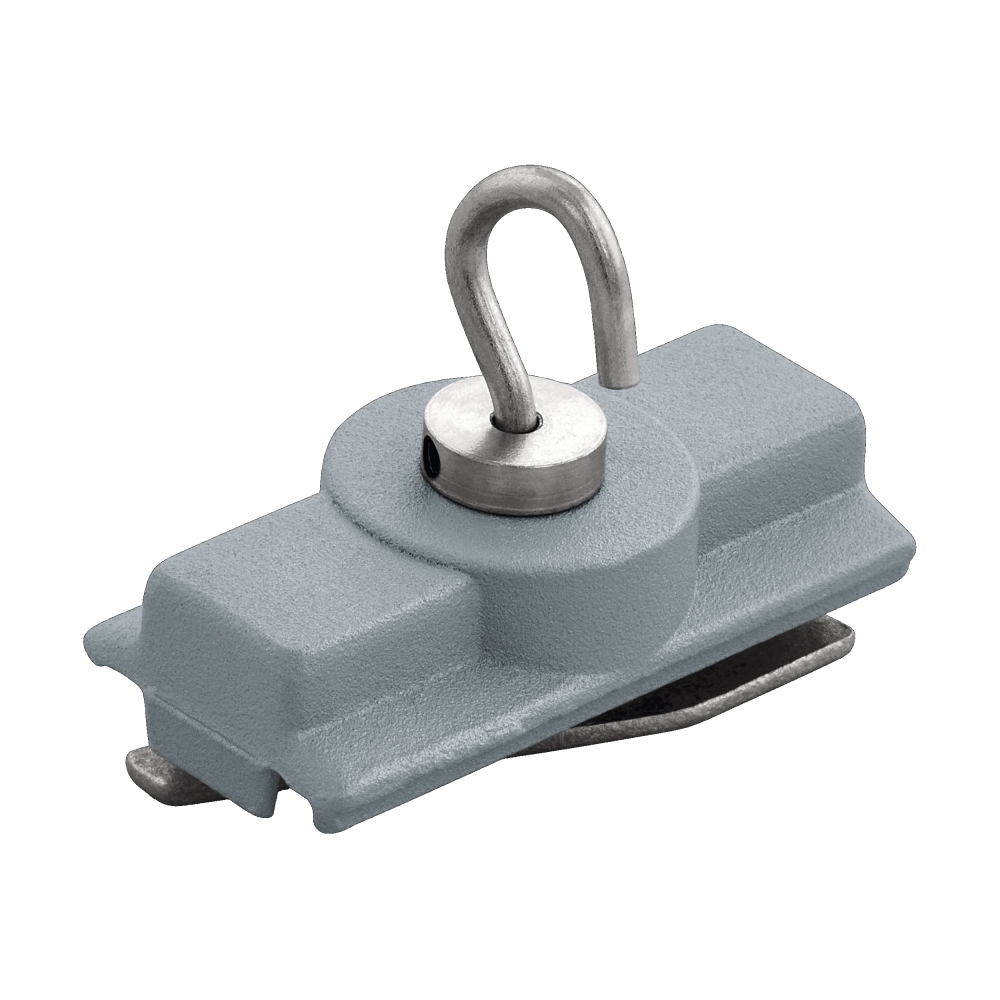 3-phase Heavy-duty hook silver Metall; max. load 5kg