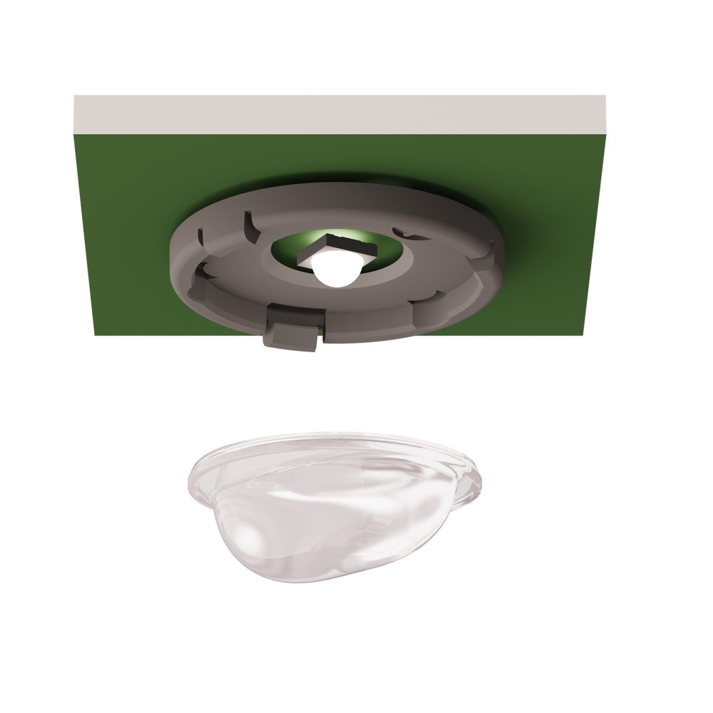 4 lentile schimb cu LED: căi de evacuare coridor