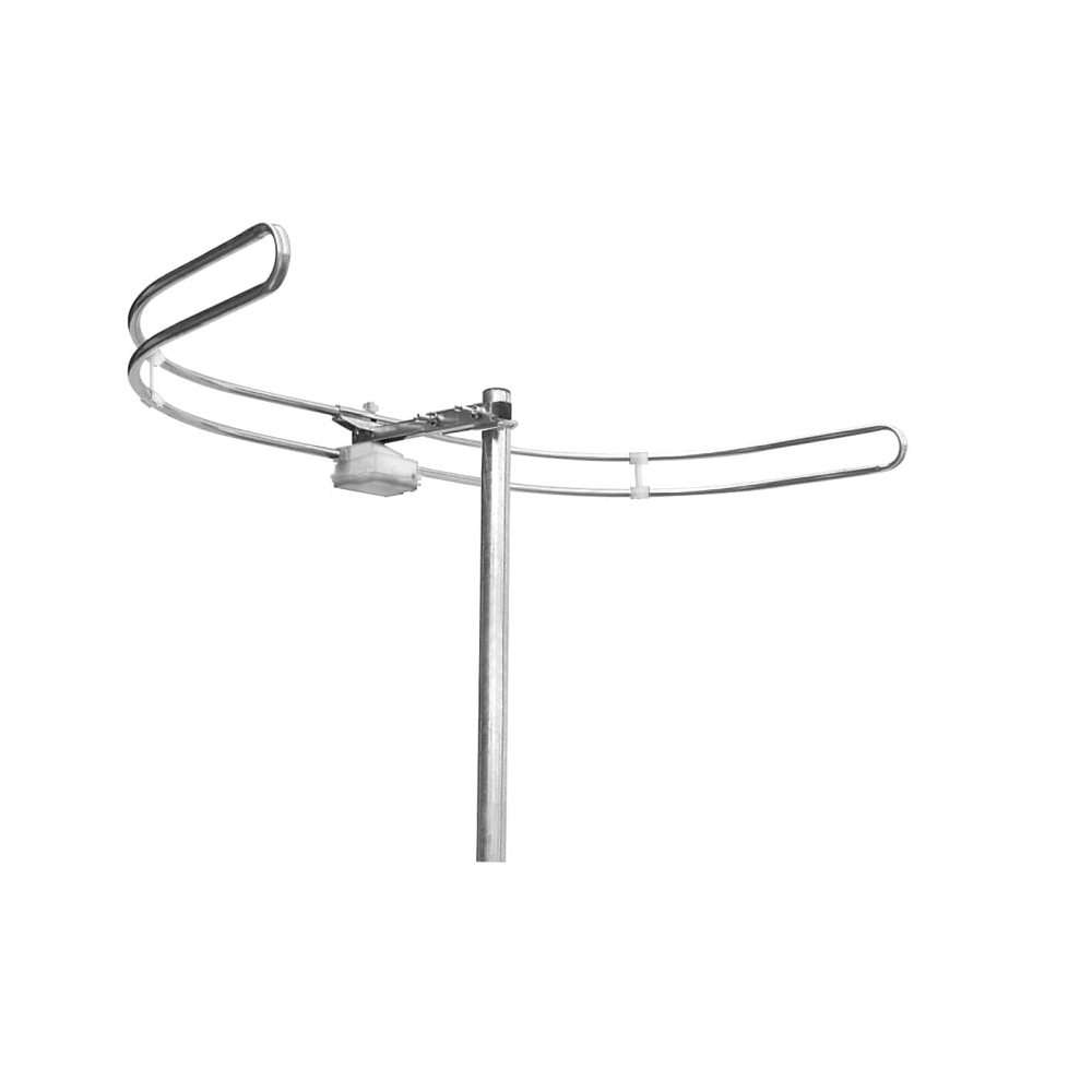 Antenă radio FM stereo de exterior,Conector F,Al