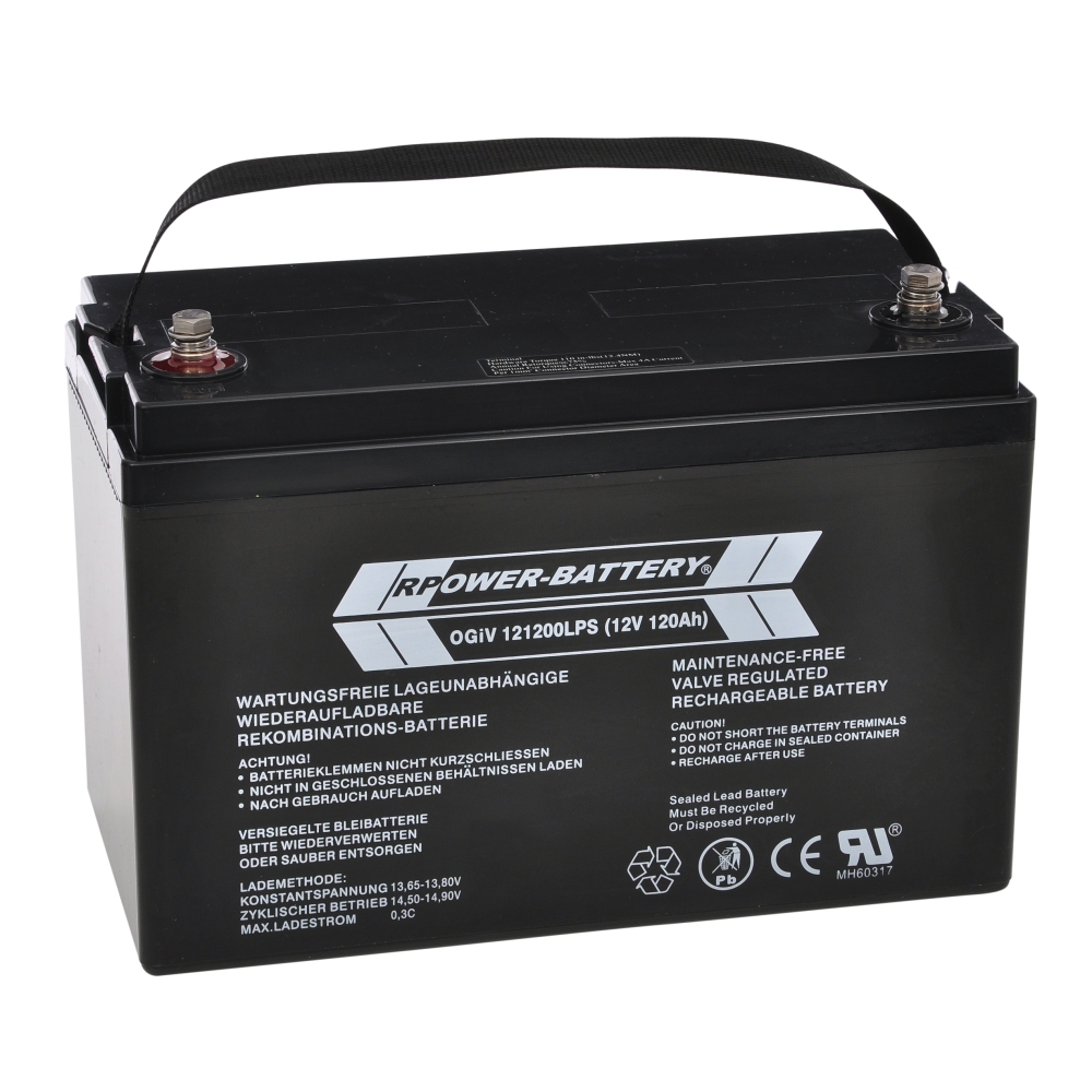 Baterie AGM Longlife 10-12 ani OGIV 12V/124Ah RPower (C20)