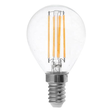 Bec e14 cu filament led 4w 3000k