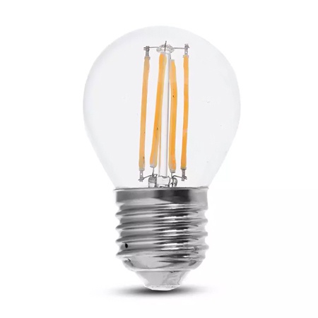 Bec e27 g45 cu filament led 6w 4000k