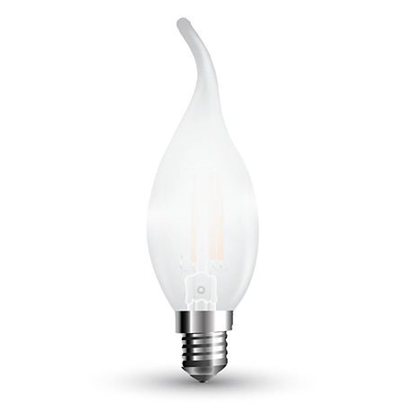 Bec led e14 4w cu filament 2700k alb cald dimabil