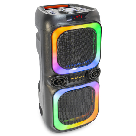 Boxa portabila 2x8"/20cm tws cu bt/usb/msd