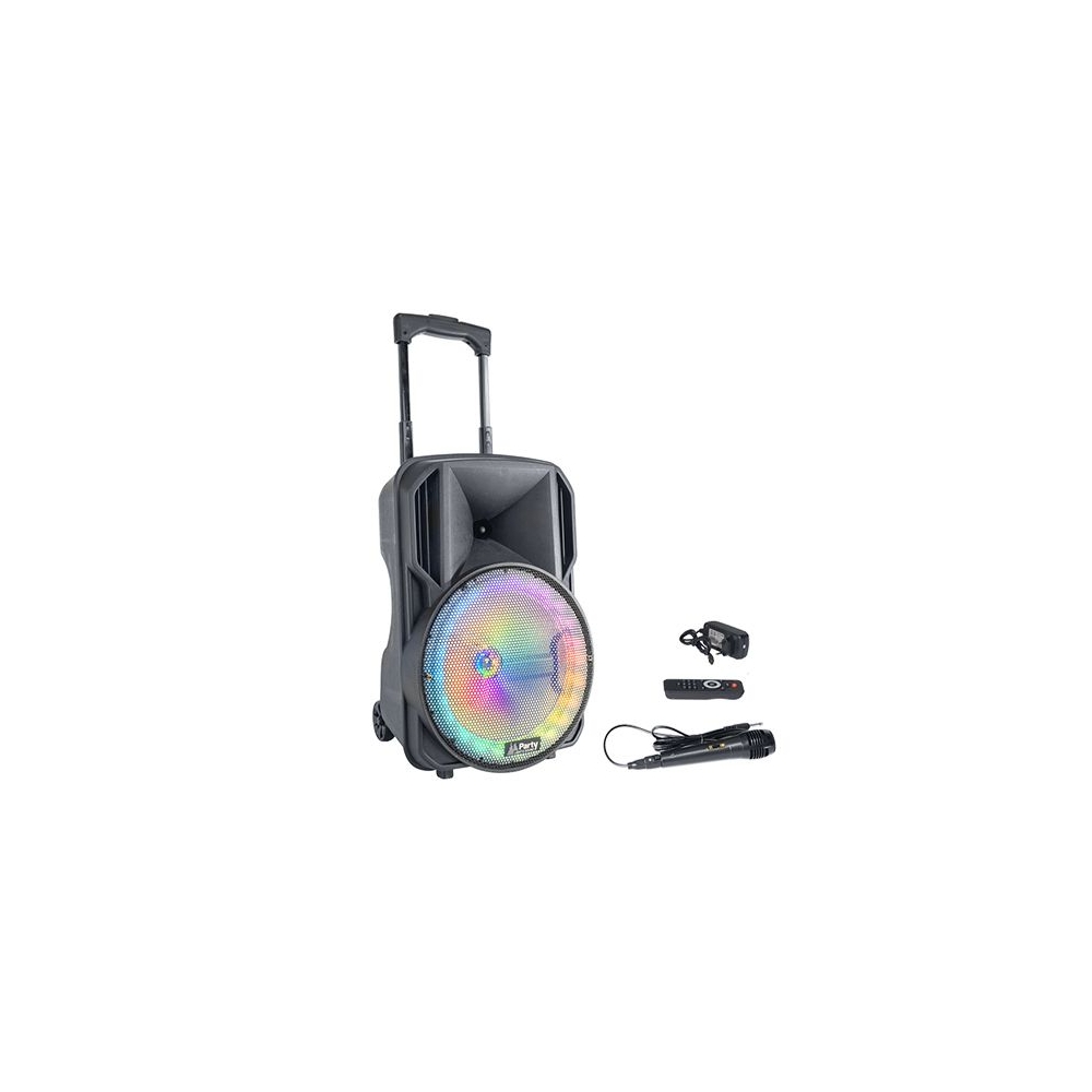 BOXA PORTABILA ILUMINATA LED 10"/25CM 35W RMS CU USB/SD/BT/FM