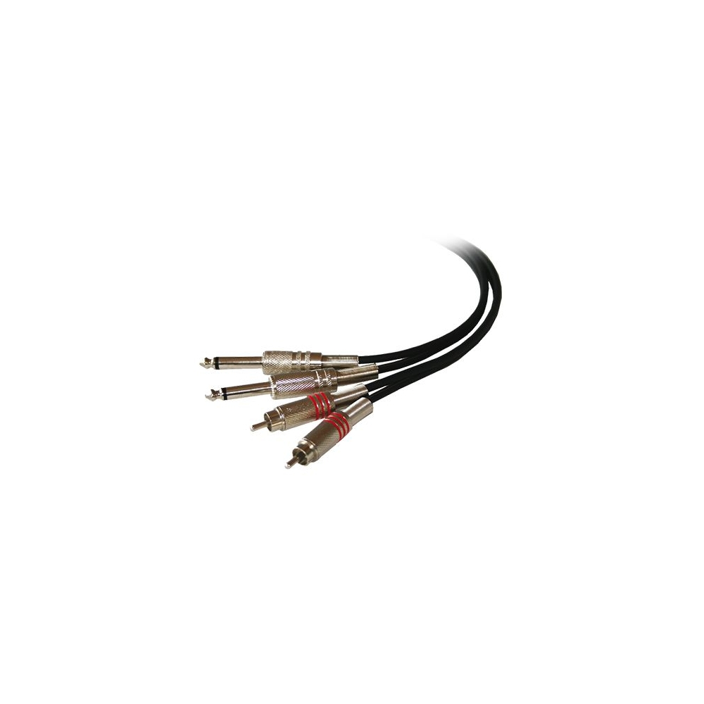 CABLU 2RCA TATA/2JACK 6.35 MONO 5M
