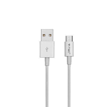Cablu micro usb 1m silver editon - alb