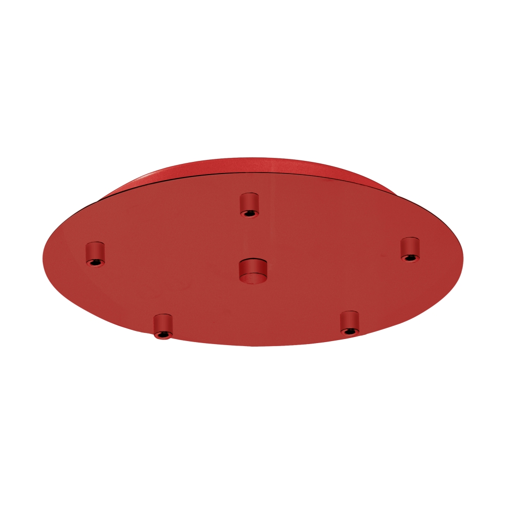 Canopy 5-fold, surface mounted traffic red (RAL 3020)
