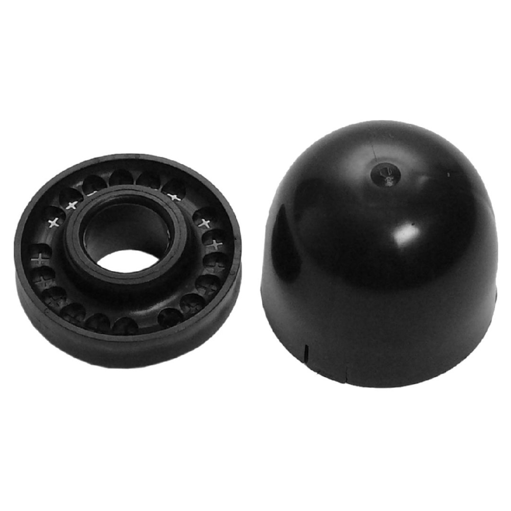 Capac polietilenă cu intrare cablu pt. catarg D50/60mm,negru