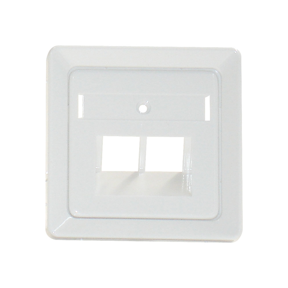 Capac priza telefon dubla, alb