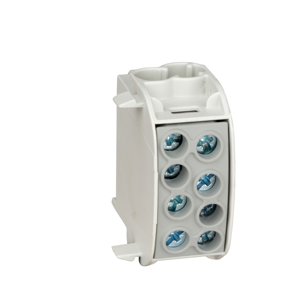 Clemă de derivaţie Cu-Al, 35mmp, 1p. izolată-gri