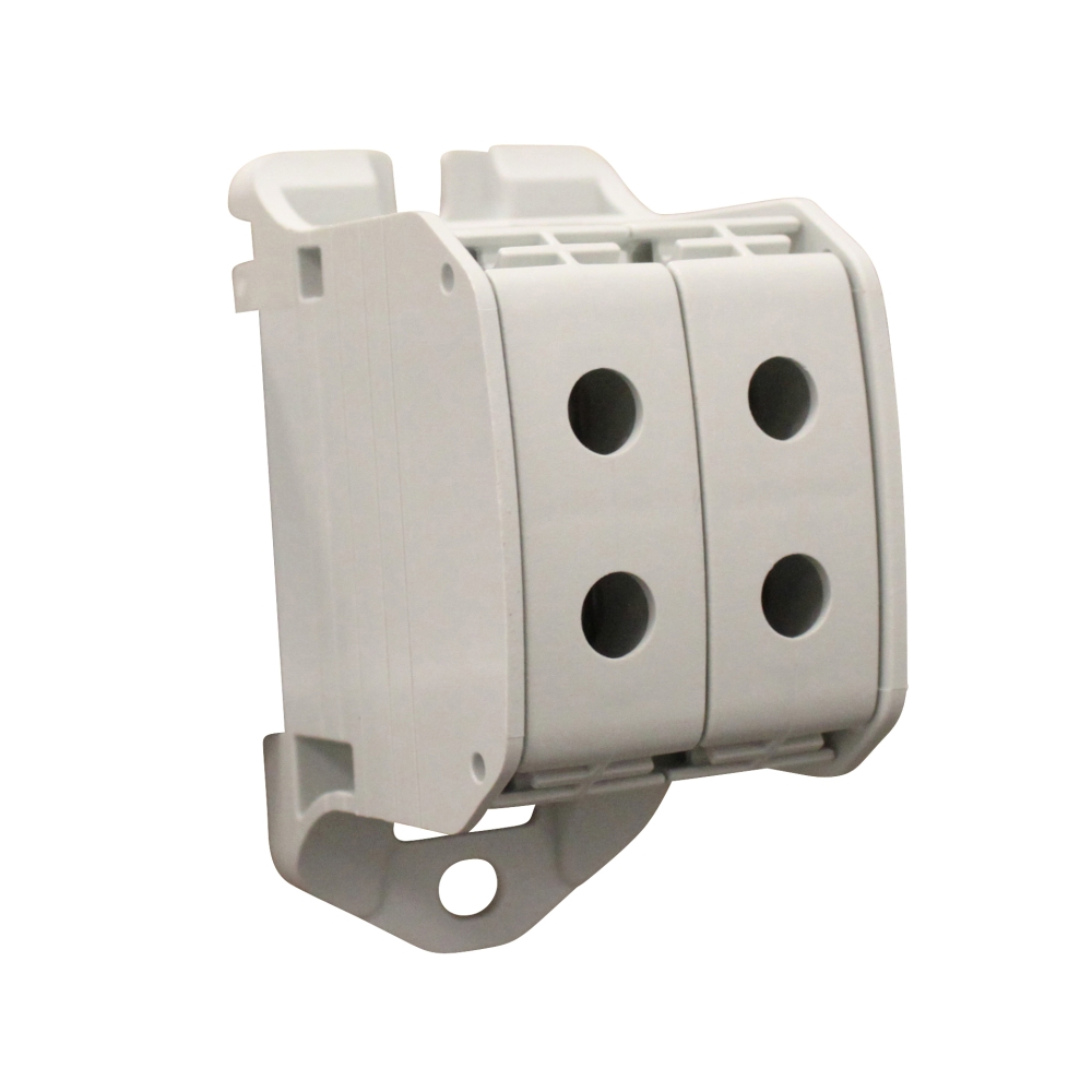 Clemă dublă Al-Cu,1 p. gri, 50mmp / 35mmp cu pin