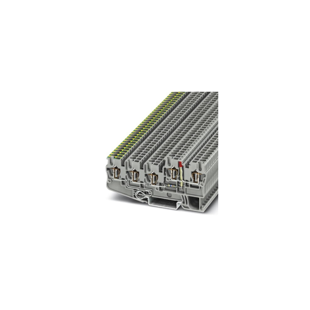 Clemă şir inst./&icirc;mpăm&acirc;ntare STIO 2,5/4-PE/2B/L-LA24GN/O-M