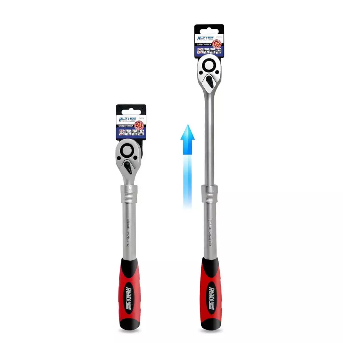 Clichet  1/2", 72t, crv 6140,telescopic 305-445mm