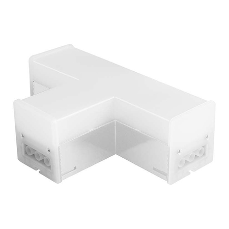 Conector t pentru corp liniar - alb